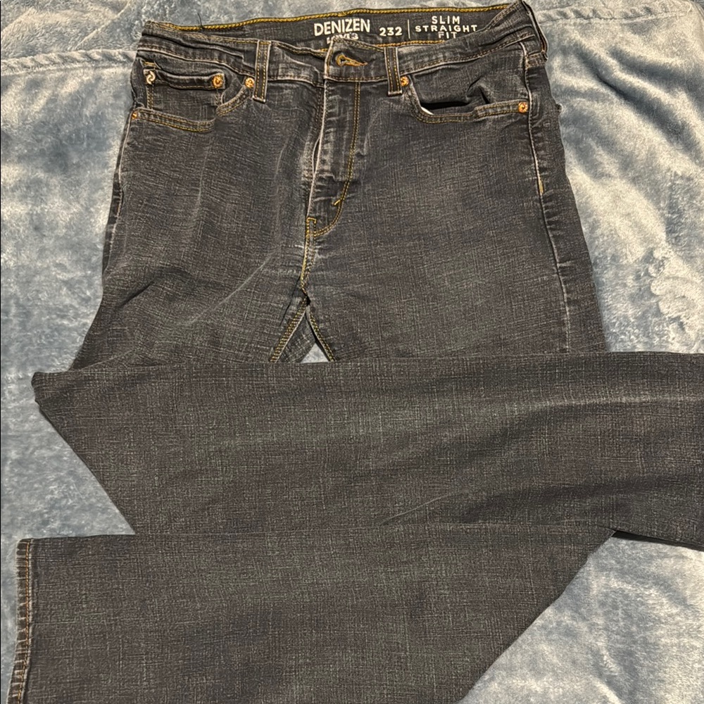 Denizen from Levi's Men's Slim Straight Jeans - Black